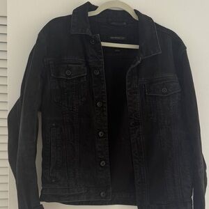 John Varvatos Black Denim Jacket